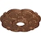 Ekena Millwork Rotherham Ceiling Medallion (Canopies up to 3 1/2"), 18"OD x 3 1/2"ID x 1 1/2"P, Polished Copper CM17ROPOS - alternate 3
